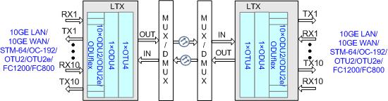 OSN8800 TN17LTX WDM系统组网应用